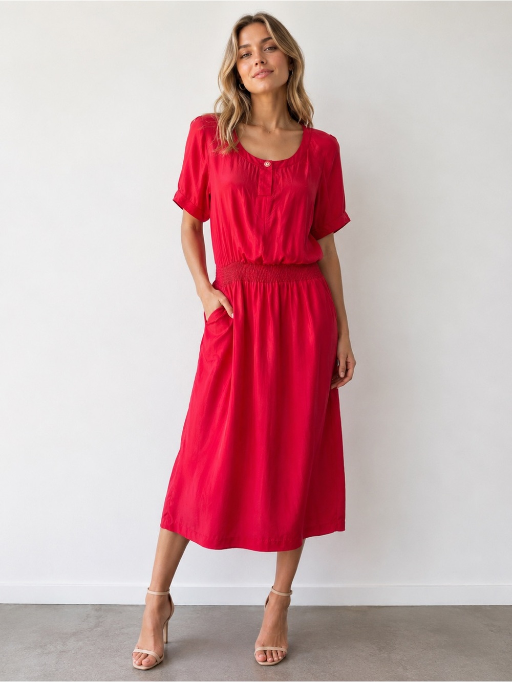 Argenti vintage silk dress deadstock